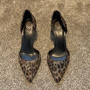 Vince Camuto never worn leopard heels